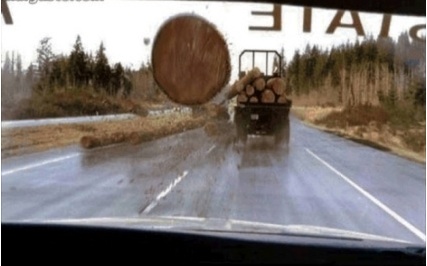 Image result for final destination log truck